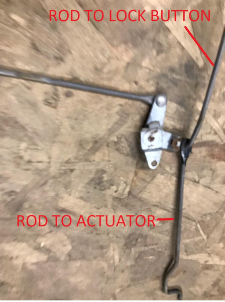 DOOR LOCK ACTUATOR TO LATCH ROD 78-88 G-BODY