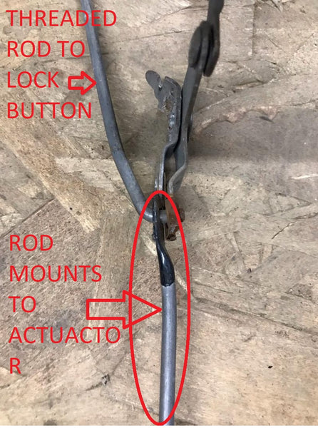 DOOR LOCK ACTUATOR TO LATCH ROD 78-88 G-BODY