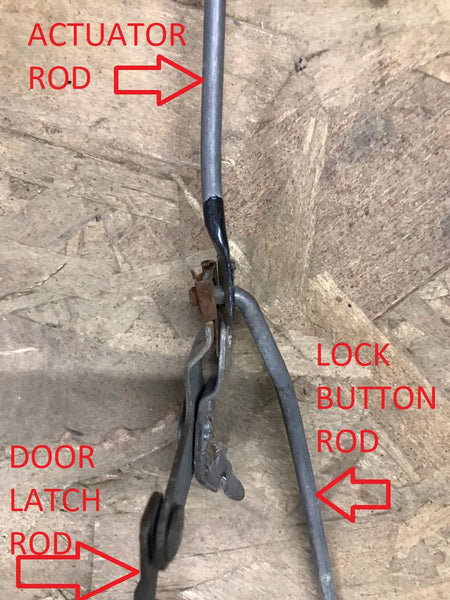 DOOR LOCK ACTUATOR TO LATCH ROD 78-88 G-BODY