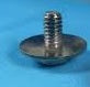 DOOR GLASS TRACK BOLT & WASHER ,CHROME NEW 61-68