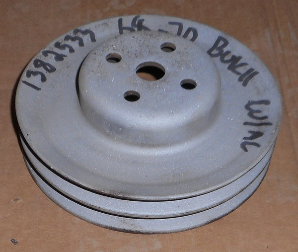 FAN PULLEY, V8, AC, 2 GROOVE, USED, 6770 BUICK Chicago Muscle Car