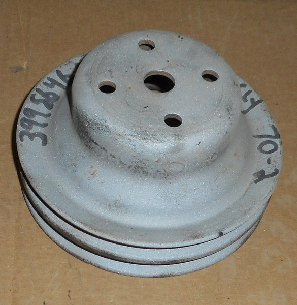 FAN PULLEY, 6 CYL 250" 2 GROOVE, USED, 7074 CHEVY Chicago Muscle Car