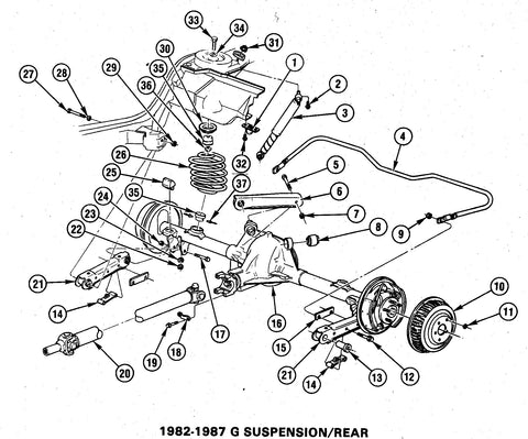 78-88 G BODY REAR SUSPENSION