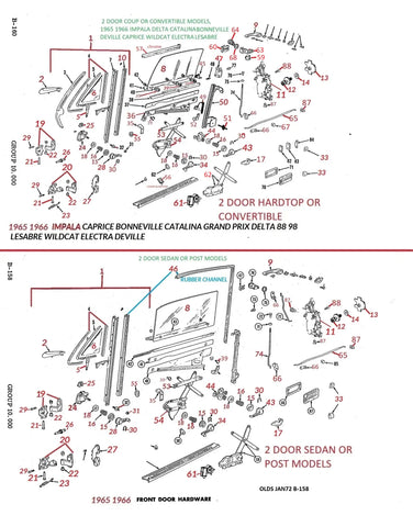 65 66 B & C BODY DOOR PARTS
