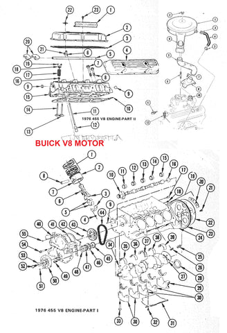 68-81 BUICK V8 ENGINE PARTS