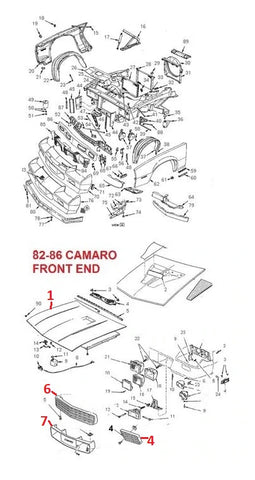 82-86 CAMARO FRONT END