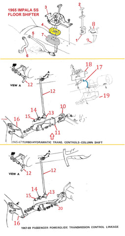 65 IMPALA SS SHIFTER & PARTS