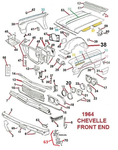 1964Chevelle - Click on a diagram below to view available parts