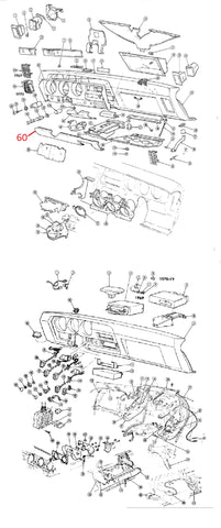 69-72 GTO LEMANS DASH PARTS