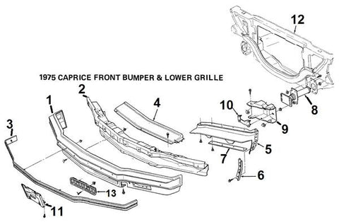 75 CAPRICE IMPALA FRONT BUMPER