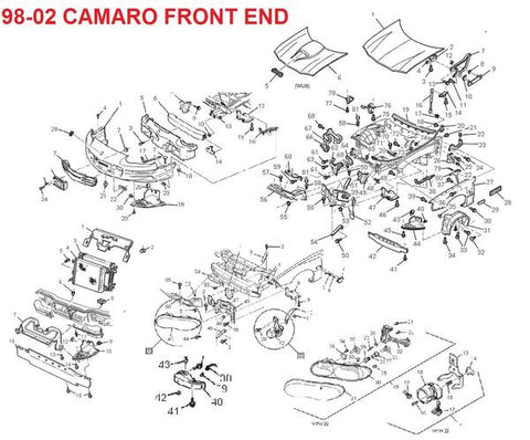 1998-02 CAMARO FRONT END PARTS