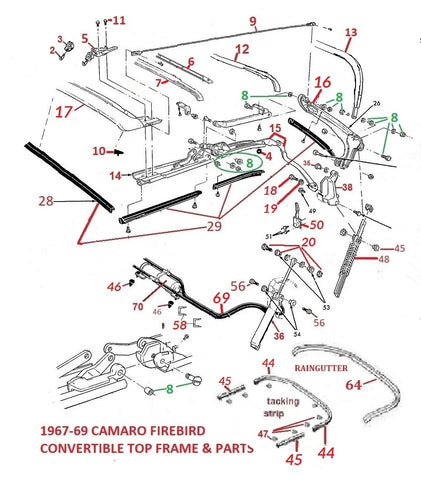 67 Firebird Rear Frame 1967Firebird - Click on a diagram below to view available parts ...