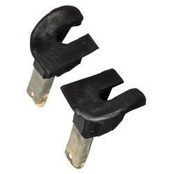 TAILGATE CHANNEL END CAPS ,PAIR 65-68 IMPALA CATALINA