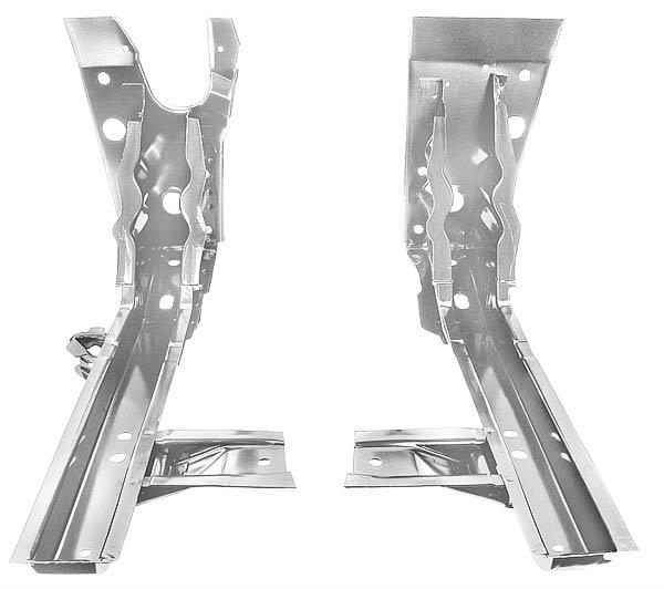 FIREWALL TO FLOOR BRACES PAIR NEW 66 67 NOVA