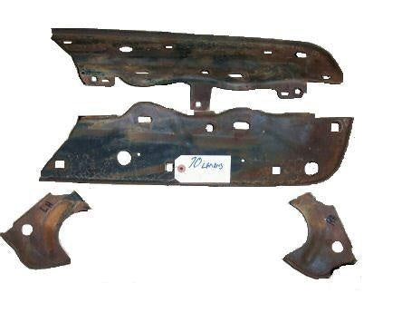 REAR BUMPER BRACKETS, 4 PCS USED 70-72 GTO Lemans