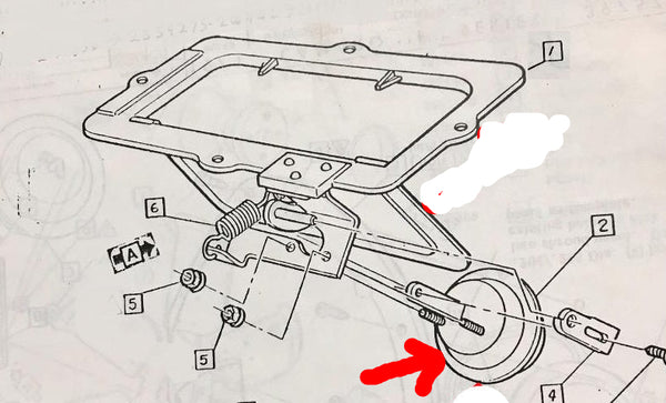 AC DOOR ACTUATOR ,ON COWL ,USED 70-81 TA FB CAMARO