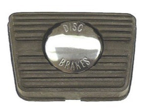 BRAKE PEDAL PAD, DISC EMBLEM, MANUAL 64-81