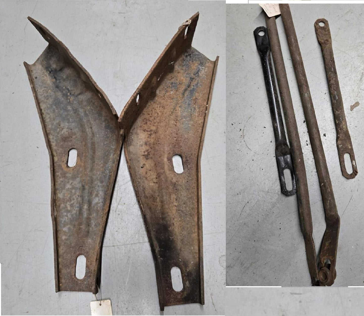 FRONT BUMPER BRACKET SET,USED 71-2 CUTLASS 442
