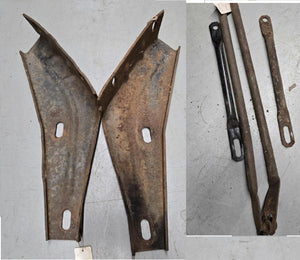FRONT BUMPER BRACKET SET,USED 71-2 CUTLASS 442