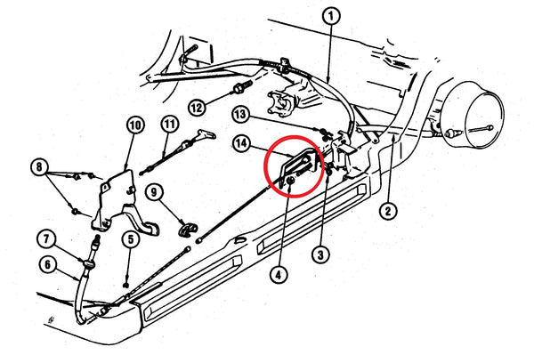 PARK BRAKE CABLES EQUALIZER ,NEW 78-88 G-B-BODY