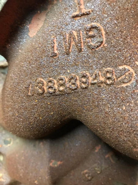 INTAKE MANIFOLD, 396, 66-68 CHEVY, CAST IRON, Q-JET, USED