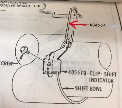 COLUMN SHIFT INDICATOR WIRE ,70-72 CUTLASS