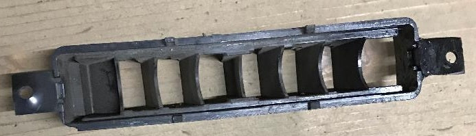 AC DASH CENTER VENT ADAPTER ,USED 68 CHEVELLE