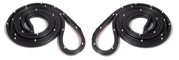 DOOR WEATHERSTRIP, FRONT, 4 DOOR SEDAN, 63-4 B-BODY, S-W REPRO, PAIR