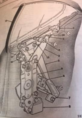 QUARTER GLASS DIAGRAM 68-72 A-BODY