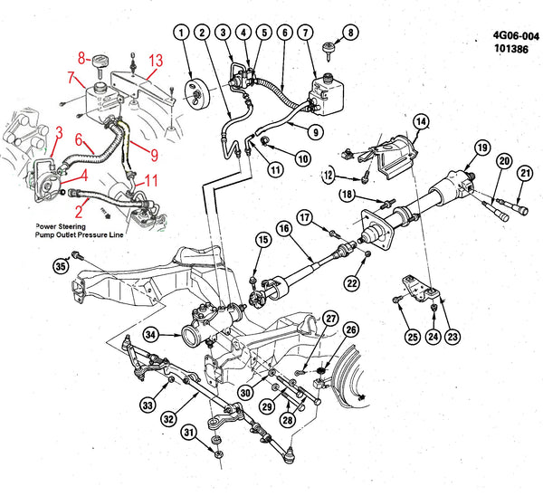 POWER STEERING RESERVOIR, REMOTE 86 87 GN 89 GTA