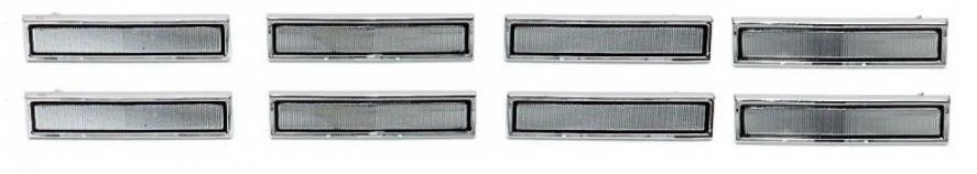 DOOR PANEL EMBLEMS SET, NEW 67 CHEVELLE ELCAMINO