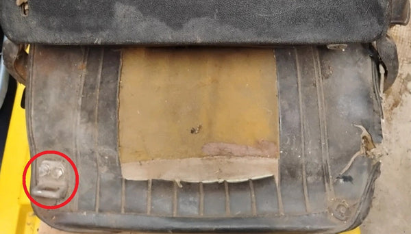 BUCKET SEAT STRIKER, RIGHT USED 67-70 CAMARO FIREBIRD