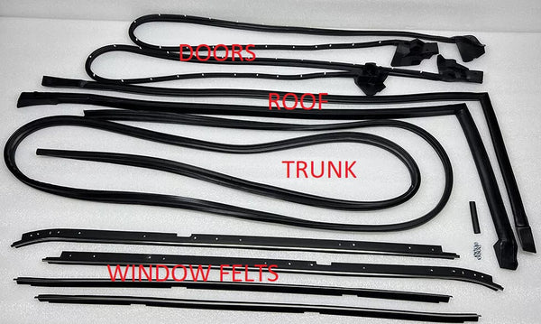 WEATHERSTRIP KIT, 9PCS 81-88 CUTLASS REGAL
