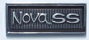 DASH PAD EMBLEM,  " NOVA SS " 69-74
