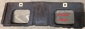 FRONT LICENSE PLATE BRACKET ,USED 71 72 LEMANS