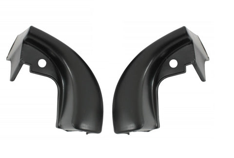 DOOR JAMB WINDLACE CAPS, COUP 64 65 A-BODY, BLACK NEW PAIR