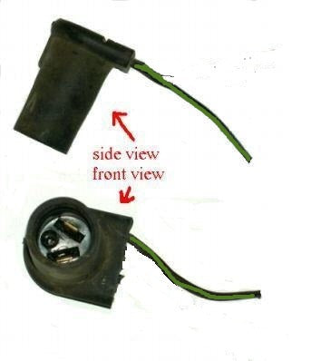 BACK UP LIGHT PLUG, 1 WIRE, USED 68 69 SKYLARK GRAND PRIX