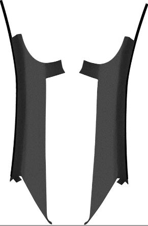 REAR PILLAR TRIM, NEW PAIR 75-79 NOVA X-BODY