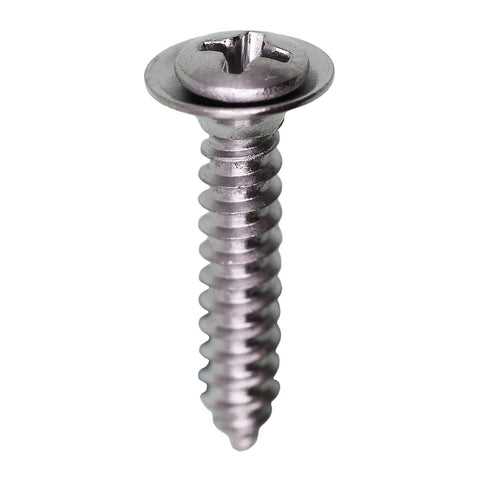 TRIM SCREW, W/FLUSH WASHER CHROME , each