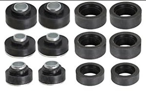 BODY BUSHING SET,rubber 12pcs 67-75 CAM FB, 68-75 NOVA