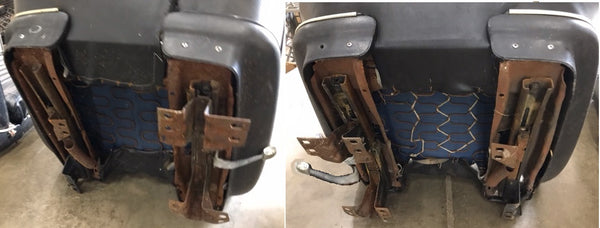 BUCKET SEATS WITH TRACKS ,PAIR 67 68 IMPALA SS