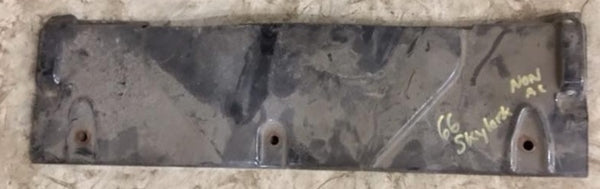 RADIATOR HOLDDOWN PANEL, USED 65 66 SKYLARK GS