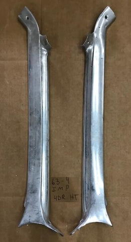 PILLAR INSIDE COVERS, 63 64 IMPALA 4 DOOR HARDTOP