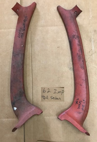PILLAR POST INSIDE COVERS, 62 IMPALA SEDAN