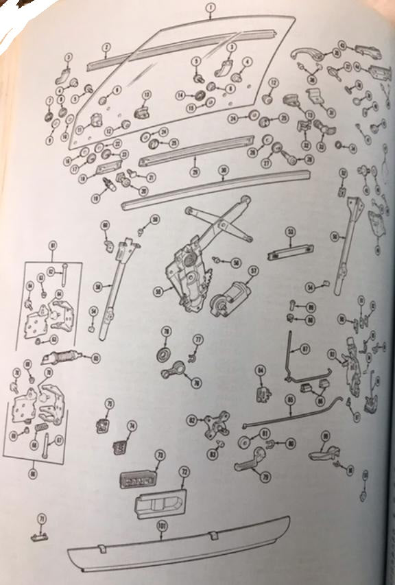 69 A-DOOR PARTS DIAGRAMS