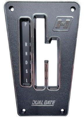 CONSOLE DUALGATE SHIFTER PLATE ,70-81 TRANS AM CAMARO