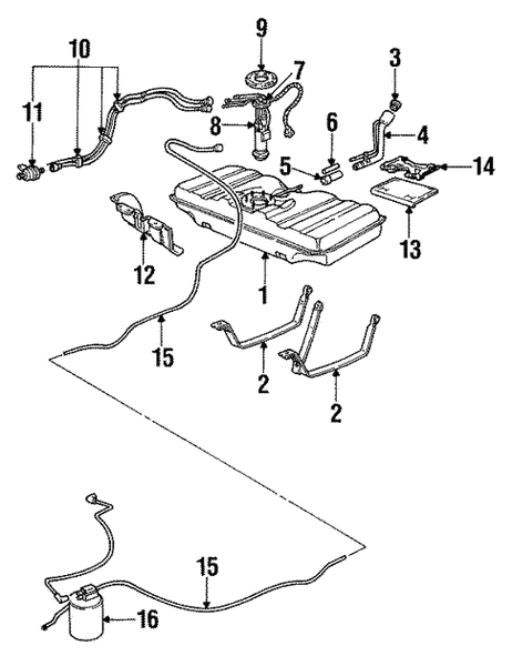 GAS TANK KIT 91-96 CAPRICE IMPALA ROADMASTER FLEETWOOD