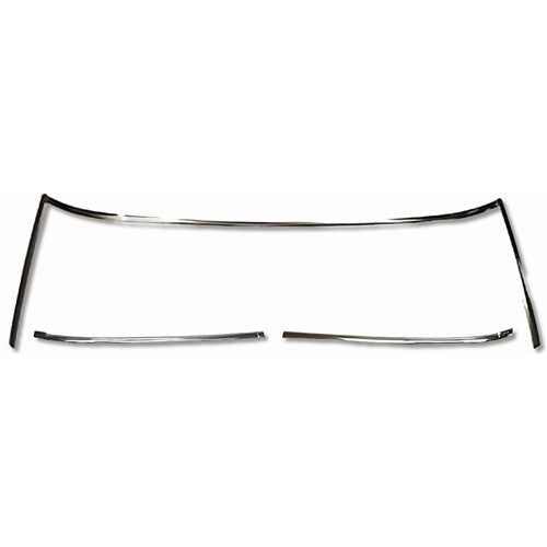 WINDSHIELD MOLDING SET, C0UP NEW 67-69 CAMARO FIREBIRD