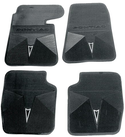 FLOOR MATS ,BLACK ORIGINAL TYPE  64 65 GTO LEMANS