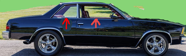 WINDOW FELTS ,4PCS 78-81 MALIBU 2 DOOR